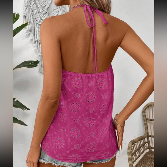 Boho white lace halter top - Picture 9 of 16